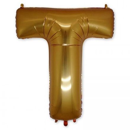 Буква "Т" золото 102 см