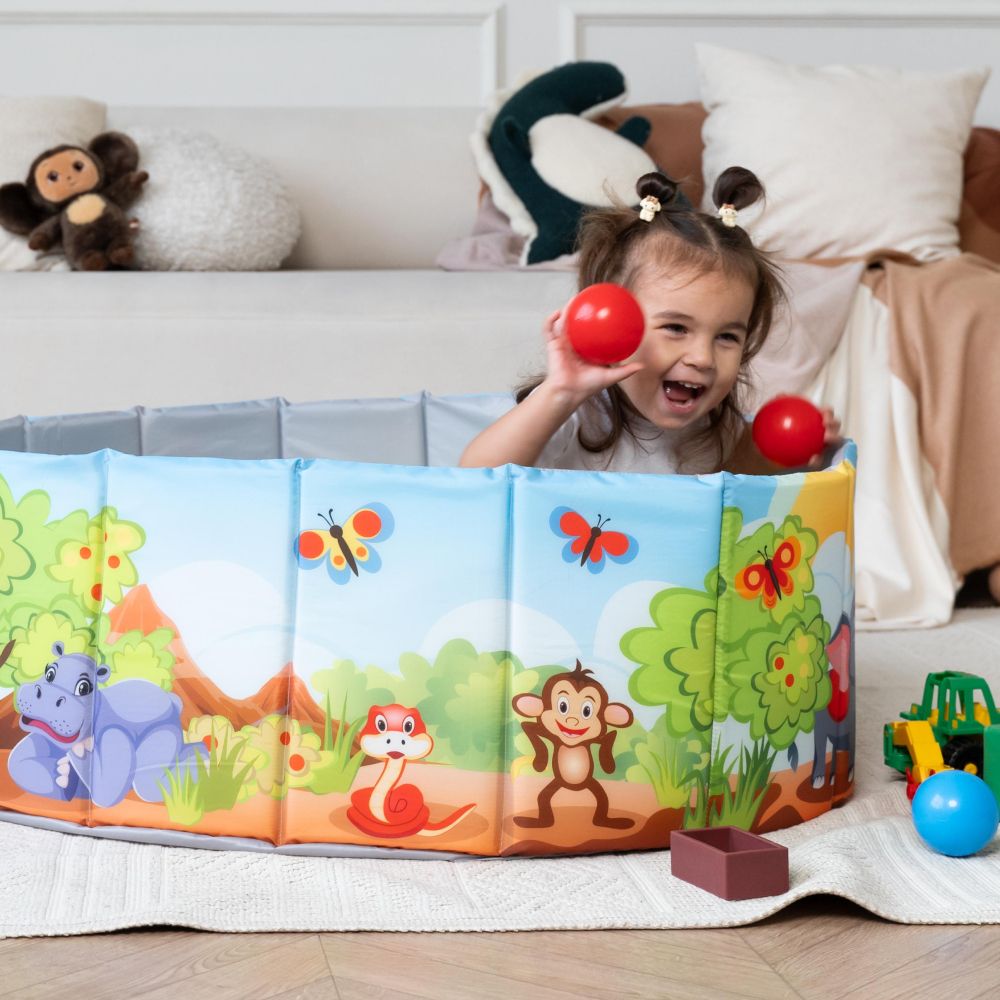 Игрушка Детский сухой бассейн TM Romana Мир приключений Сафари складной