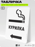 Табличка для частной территории "делать это налево", для участка, для подъезда, организаций, предупреждающая, 40х30 см, Айдентика Технолоджи