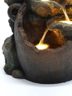 Waterfall Фонтан Щенки с подсветкой