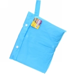 Дождевик-плащ детский «Rainbow» с капюшоном,на молнии, с отдел.под рюкзак, цвет голубой, размер M(73*50см) ДоброСад