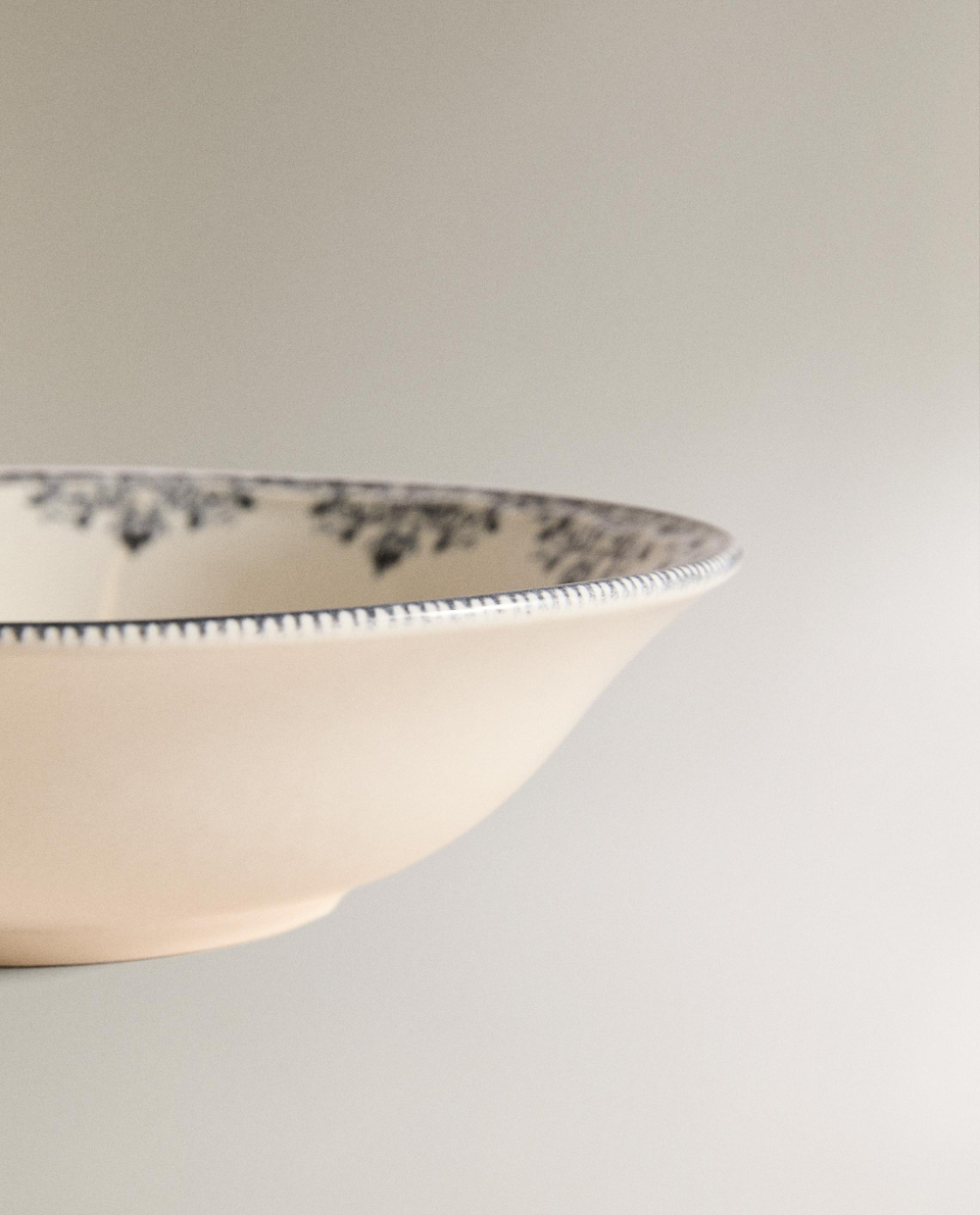 Zara Home миска из фаянса, цвет синий, 18.5 см · 8267/211