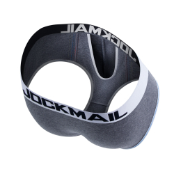 Мужские трусы брифы серые JOCKMAIL JM2059-3