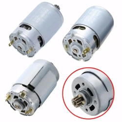 Двигатель (мотор) шуруповерта с шестерней 18V, 21V (12 зубов) RS550