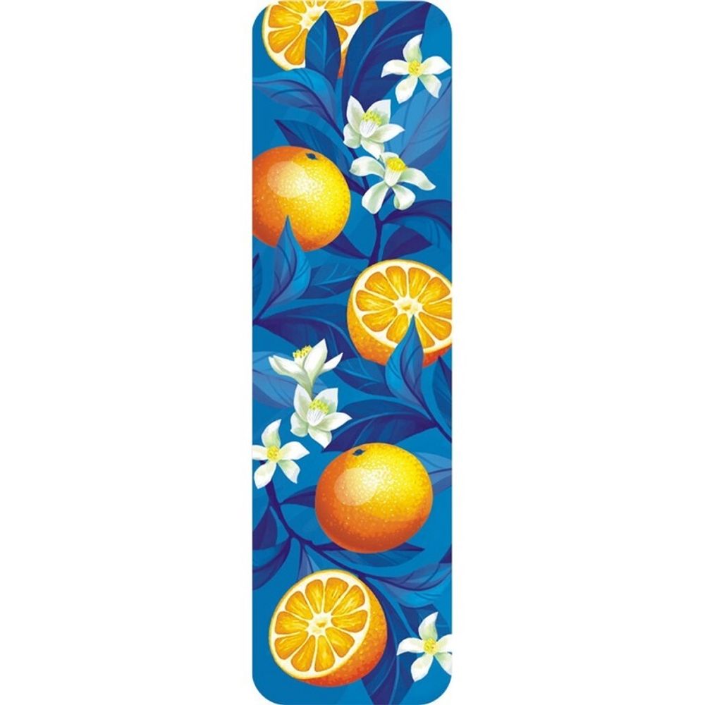 Закладка для книг картонная, Белая Ворона, Апельсин