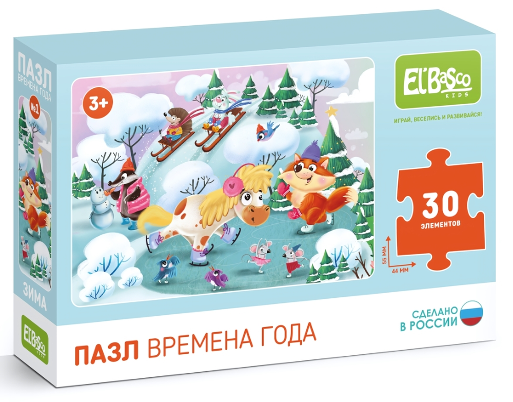 Пазл 30эл. "Зима" (El`BascoKids)