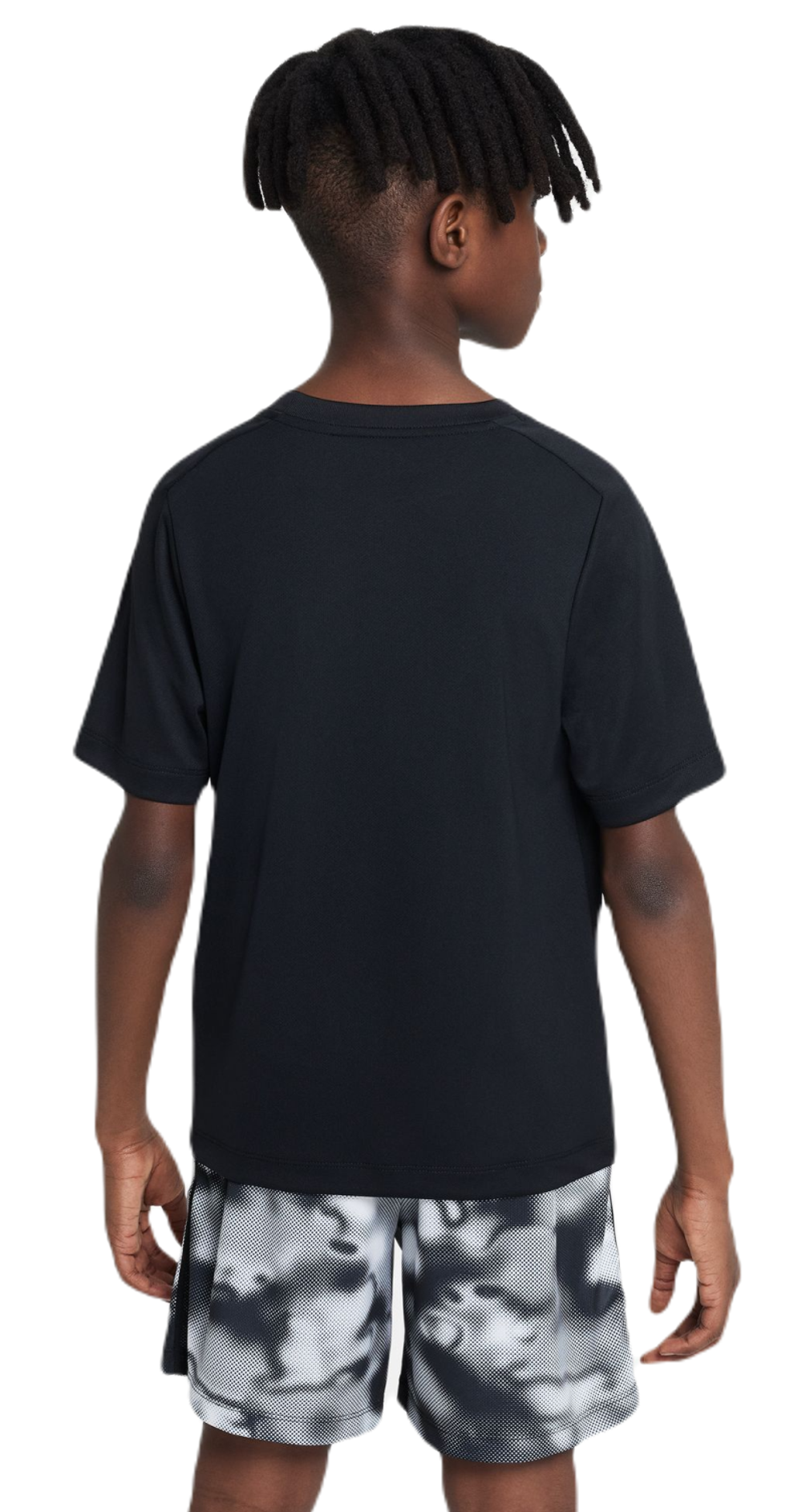Детская теннисная футболка Nike Kids Dri-Fit Multi+ Top - black/white - Black