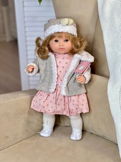 Кукла Berbesa мягконабивная 42см SANDRA в пакете (4419K)