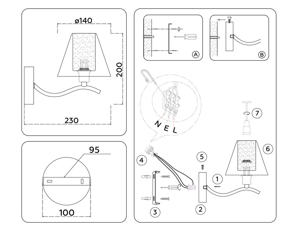 Ambrella Настенный светильник Modern LH57095