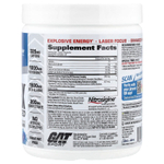 GAT, Sport, NITRAFLEX® Advanced, предтренировочный комплекс, со вкусом голубой малины, 300 г (10,6 унции)