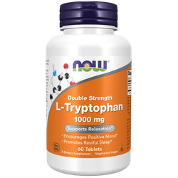 Now Foods L-Tryptophan 1000 mg 60 tablets , L- триптофан