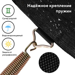 Батут perfetto sport premium strong 12 ft диаметр 3,7 м зелёный