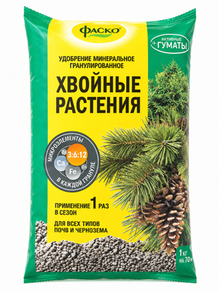 Удобрение минеральное гранулированное "Хвойные растения"