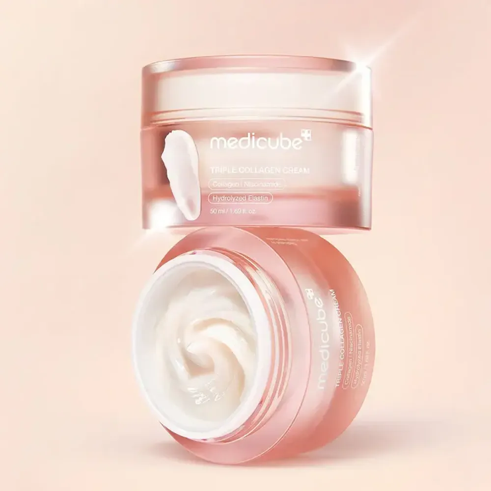 MEDICUBE Triple Collagen Cream 4.0 – Коллагеновый крем для упругости кожи (50 мл).