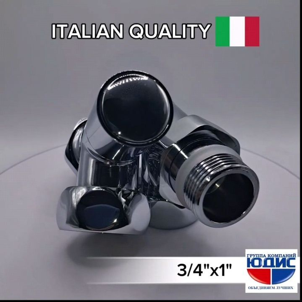 Кран для ПС УГЛОВОЙ 3/4ш х 1"г КРУГ. ViEiR  (30/1пар)