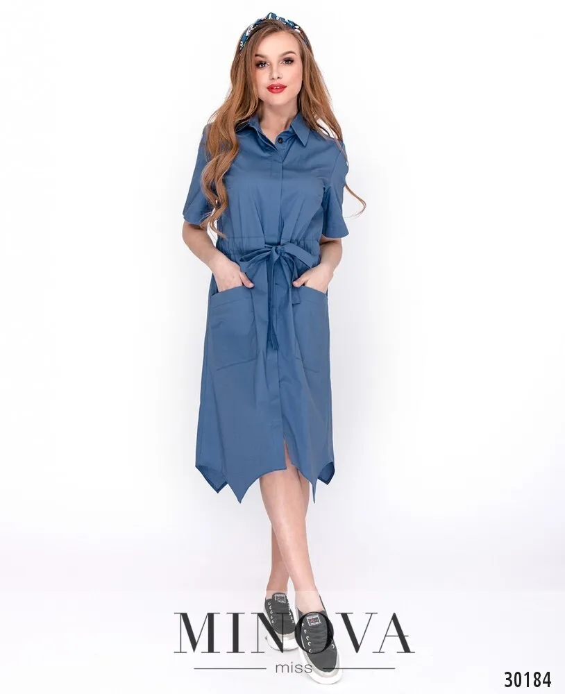 Платье 8604-джинс Minova