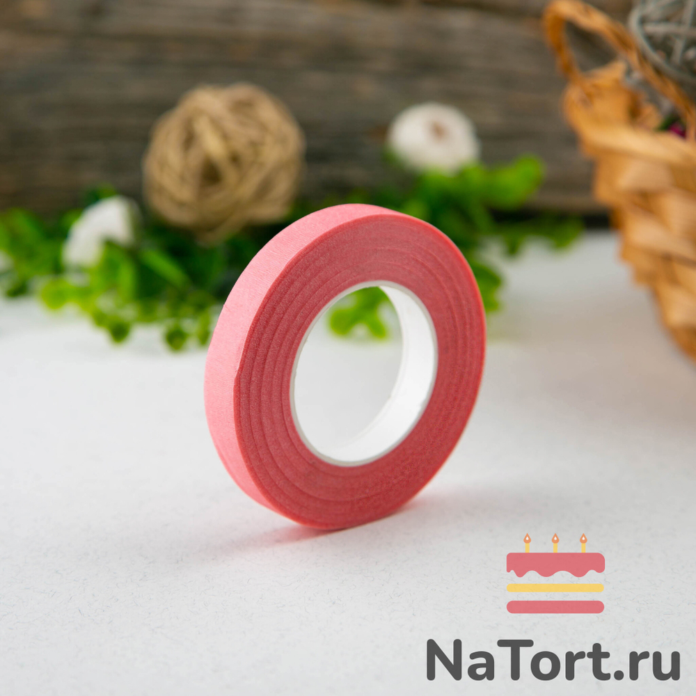 Тейп-лента розовая, 12мм