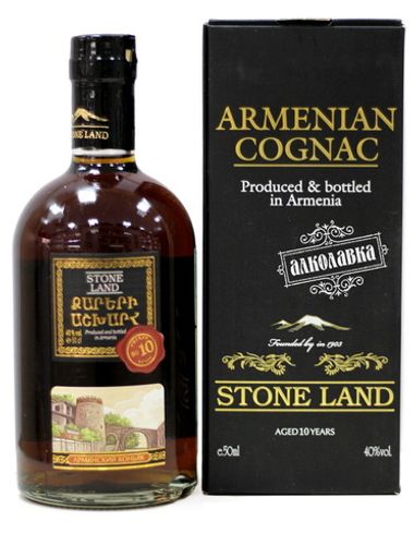 Коньяк "Страна камней" 10 лет 0,5 в п/у