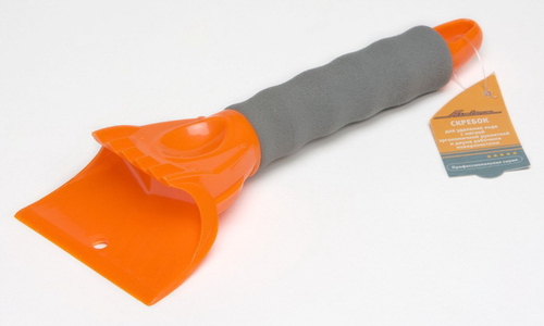 Скребок для льда Airline двойной мягкая ручка, AB-P-05