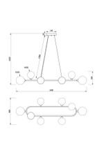 Подвесной светильник Freya Globos FR5222PL-08B