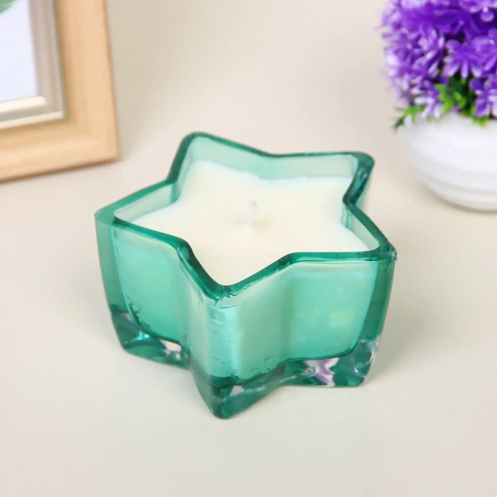 Свеча в стакане «Звездная ночь» 10,5*5,5 см, Изумруд