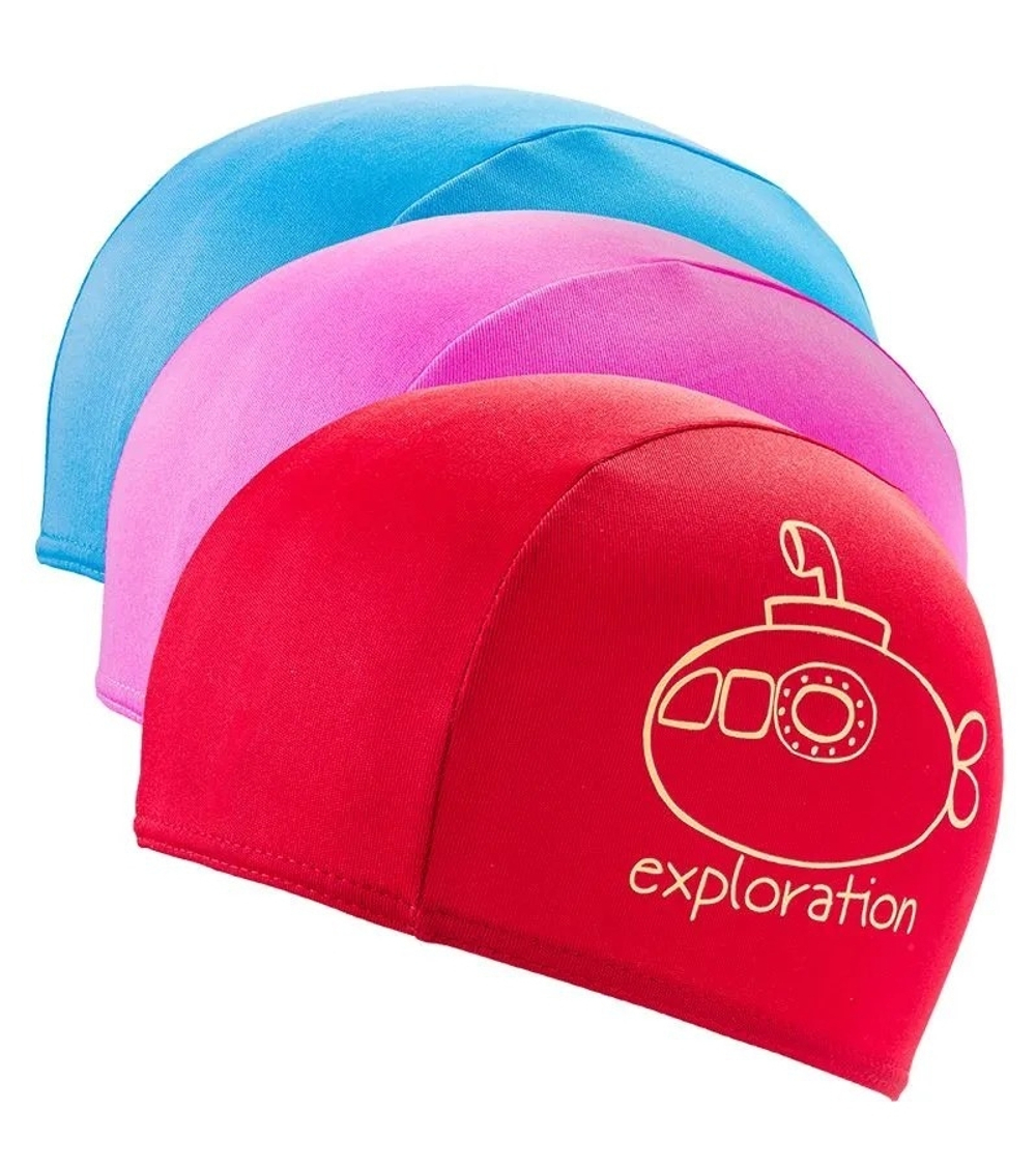 Шапочка для плавания лайкровая детская Fashy Polyester Printed Cap