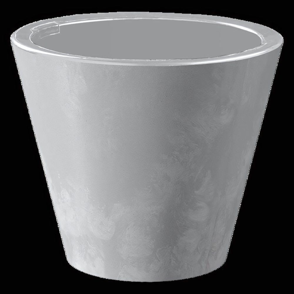 Кашпо для цветов пластиковое 3л d-19 см «Классика» Бетон