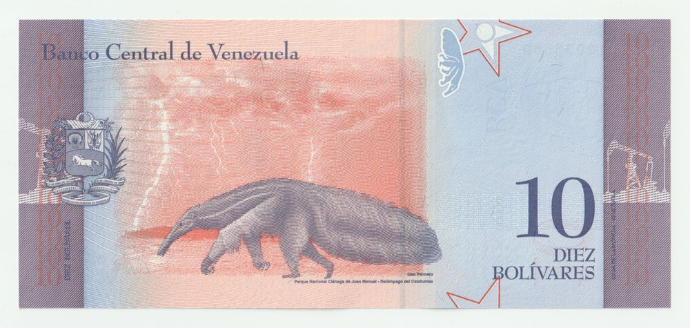 Venezuela, 10 Bolívares, 2018, UNC