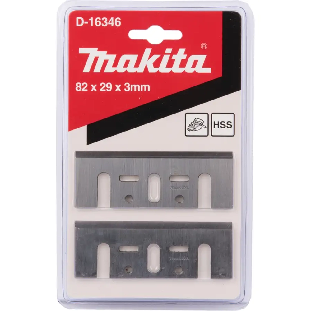 Комплект ножей для электрорубанка 82 мм Makita D-16346