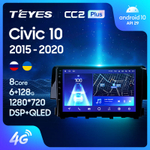 Teyes CC2 Plus 9" для Honda Civic 10 2015-2020