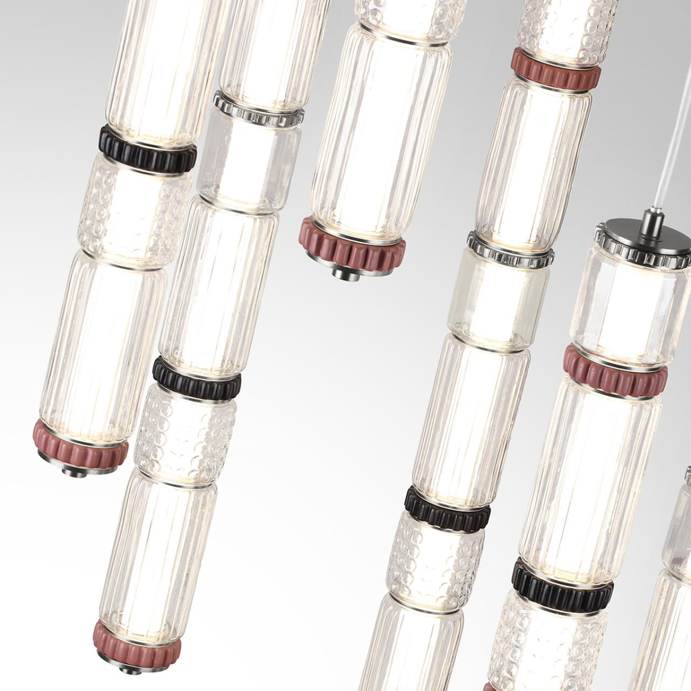 5456/210L ODL_EX Люстра каскадная LED 210W (30W*7) 4000K COLLIER L-VISION