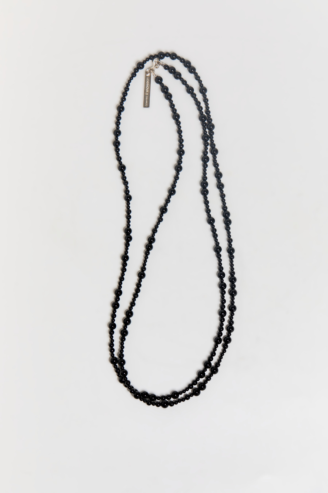Длинные бусы Alethea из черного агата Loginova x QUARZ