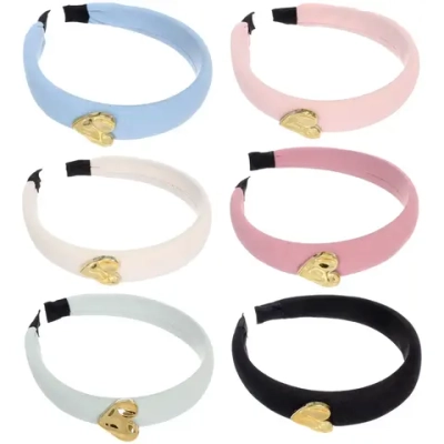 Ободок для волос «МАРЦИПАН», грацци, ширина 2,8см, микс 6 цветов