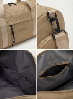 Сумка спортивная QOZA Limited Edition, бежевая, 21 л