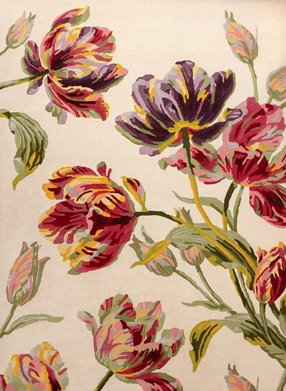 Индийский ковер из шерсти и арт-шёлка «LAURA ASHLEY» Gosford-Cranberry 081300