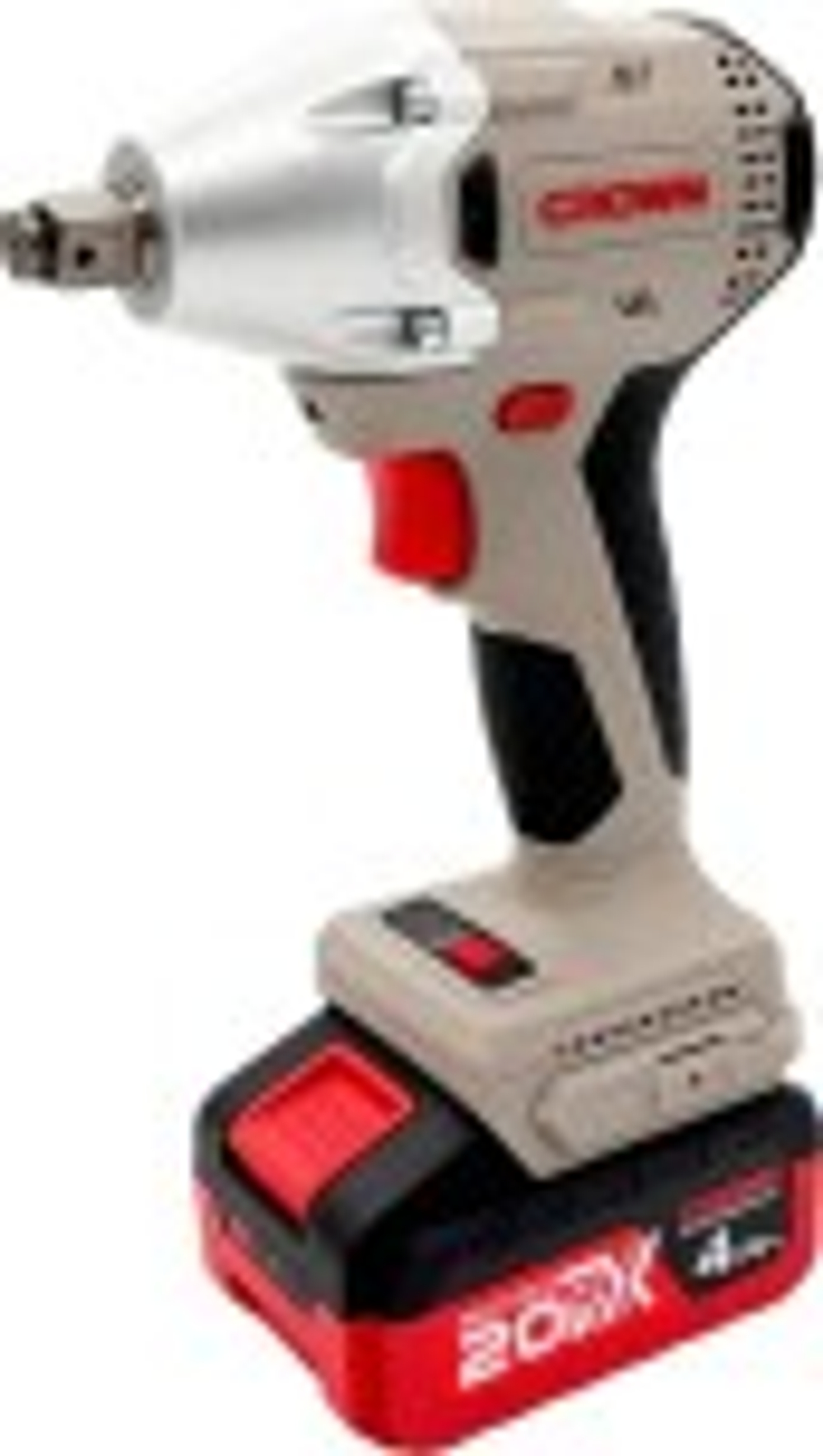 Гайковерт аккумуляторный Crown CT22046HX-4S TB ударный 20в, 350нм, 1/2", 1*4.0ач, сумка