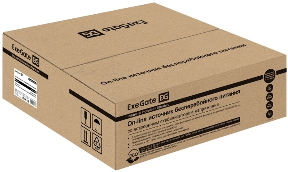 Источник бесперебойного питания  Exegate PowerExpert ULS-2000.LCD.AVR.6C13.USB.RS232.SNMP.BC.2U