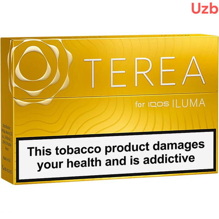 Стики Terea Yellow - мягкий табак с фруктовыми нотками (Узбекистан) (блок - 10 пачек)
