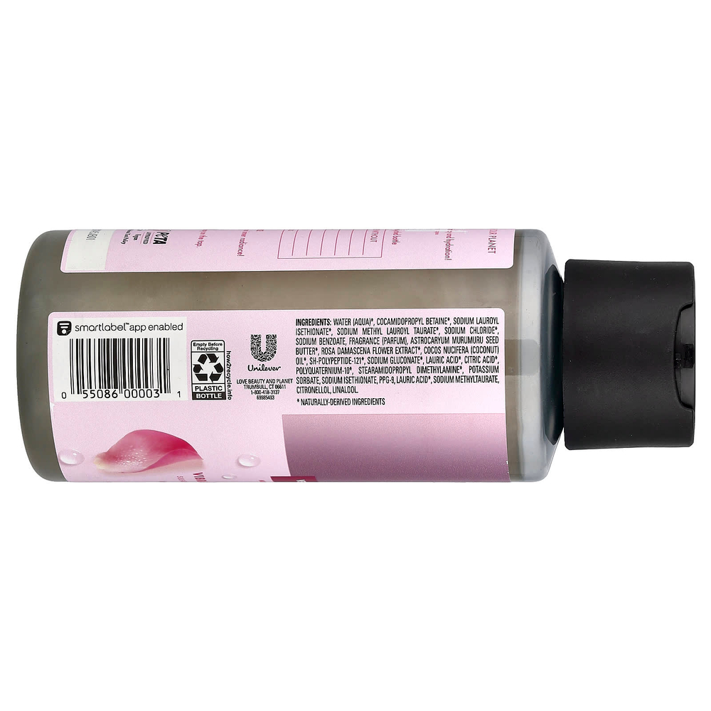 Love Beauty and Planet, веганский шампунь, с коллагеном и комплексом, для окрашенных волос, масло мурумуру и роза, 400 мл (13,5 жидк. унции)