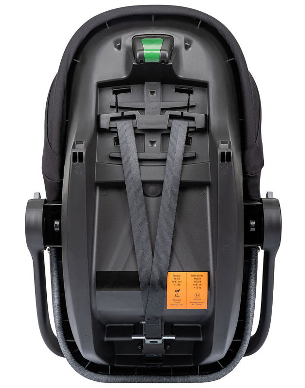 Детская коляска Indigo Mio Eco Plus 14 3 в 1 с автокреслом Avionaut Cosmo Grey 01 черная кожа