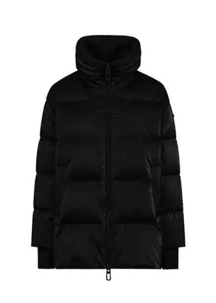 Куртка DUNO GLOSSY 901 женская черная ворот