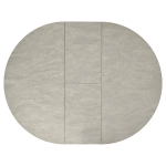 Стол Bradex Home Rudolf круглый раскладной 100-130x100x75см, Бетон слюда, чёрный