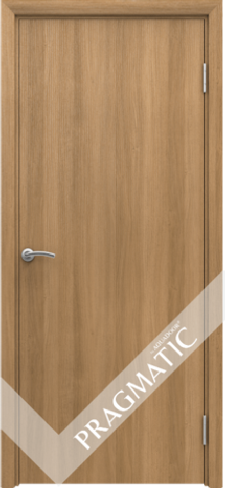 Двери пластиковые Аквадор Pragmatic цвет: Песочный дуб