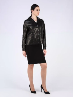 Кожаная куртка демисезонная пиджак