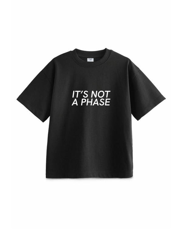 Футболка  It's not a phase, черная