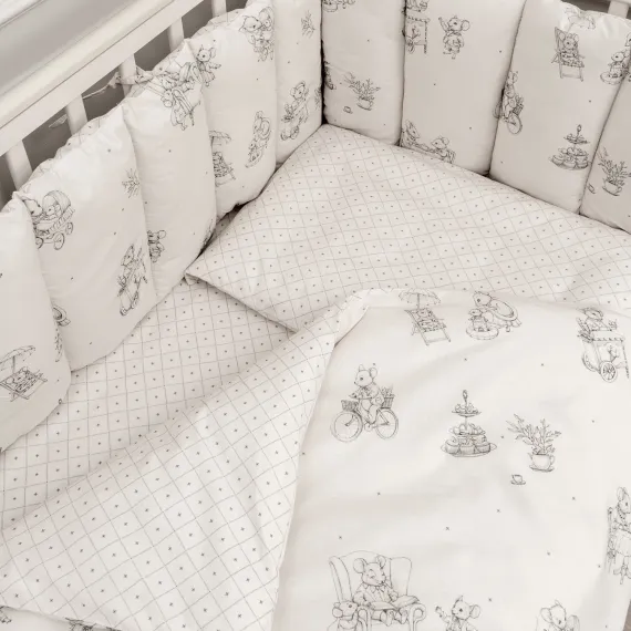 Комплект постельного белья Lollycottons Мышкины каникулы 6 предметов