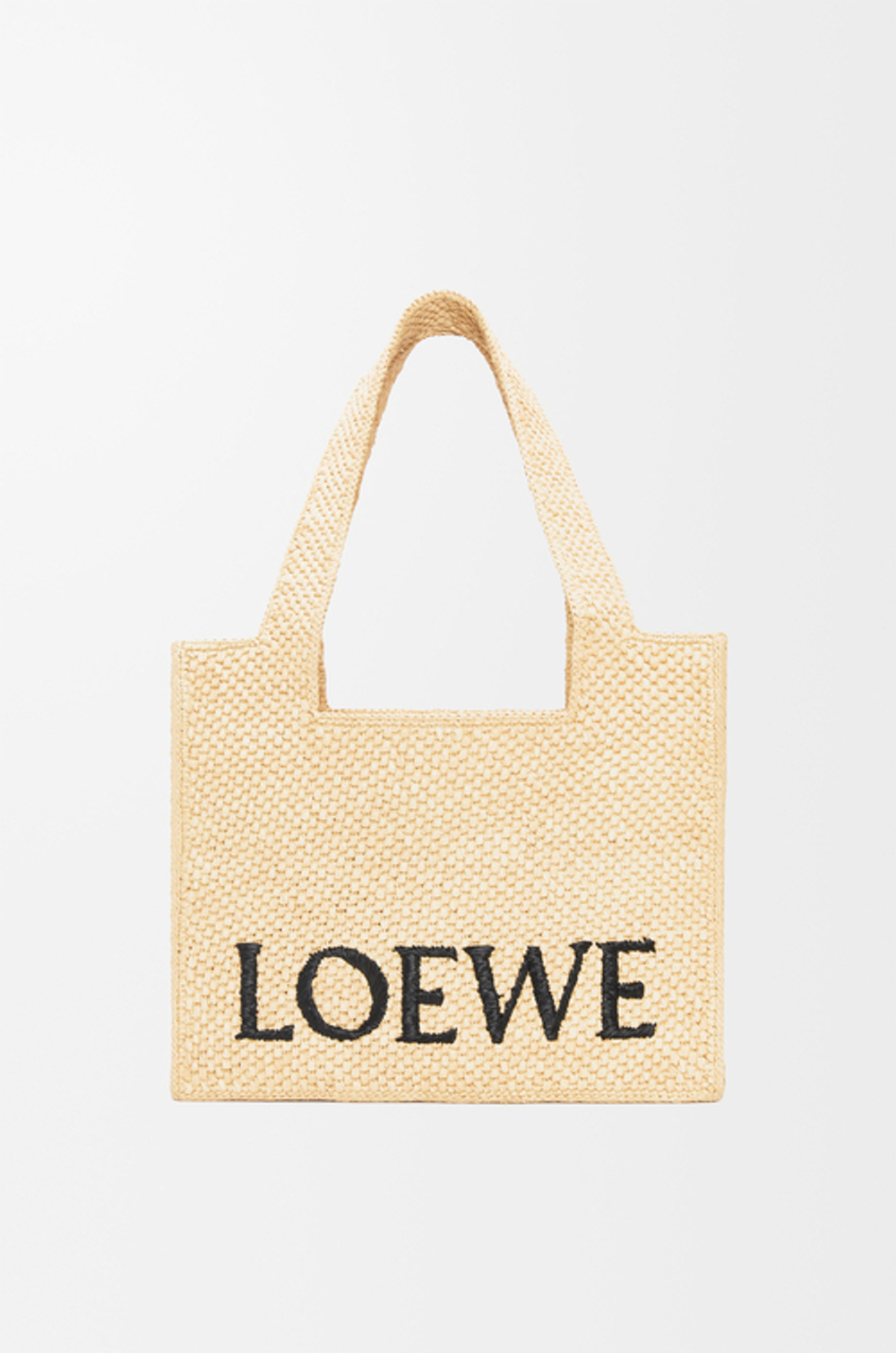 Loewe Маленькая сумка-тоут Font из рафии, натуральный