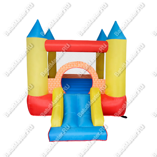 Батут для дачи "Красочный замок" 2,8*2,1*1,85 м