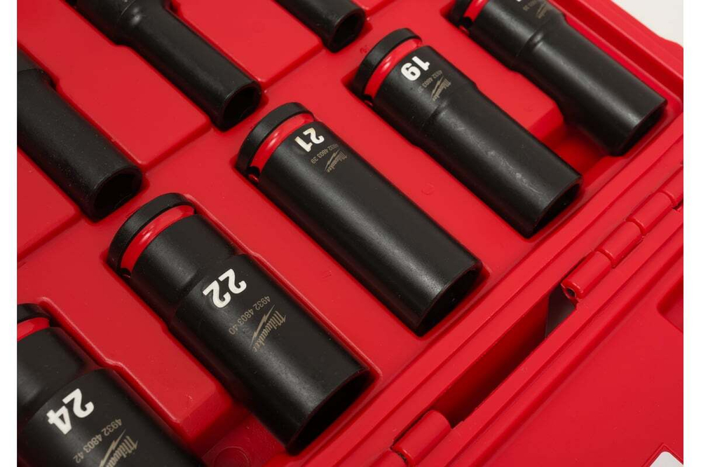 Набор головок Milwaukee ShW удлиненных 1/2" 10 шт