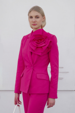 Жакет с розой Queen Elizabeth, fuchsia